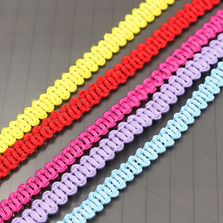 WG000108 Polyester Silk Centipede Shape Lace Belt DIY Clothing Accessories, Length: 50m, Width: 0.8cm(Silver) - Image 3