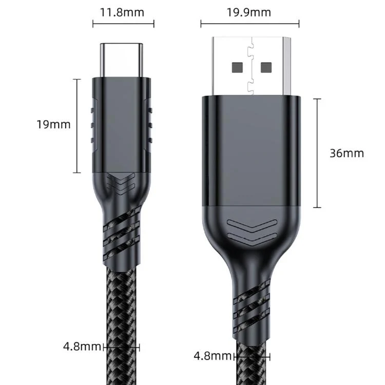 WG226 16K Ultra HD Type-C to DP 2.1 Display Cable Thunderbolt Adapter Cable No Logo, Length:1.5m(Black) - Image 4