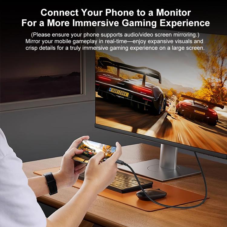 WG226 16K Ultra HD Type-C to DP 2.1 Display Cable Thunderbolt Adapter Cable No Logo, Length:1.5m(Black) - Image 7