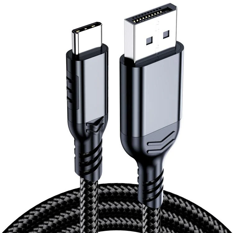 WG226 16K Ultra HD Type-C to DP 2.1 Display Cable Thunderbolt Adapter Cable No Logo, Length:1.8m(Black) - Image 2