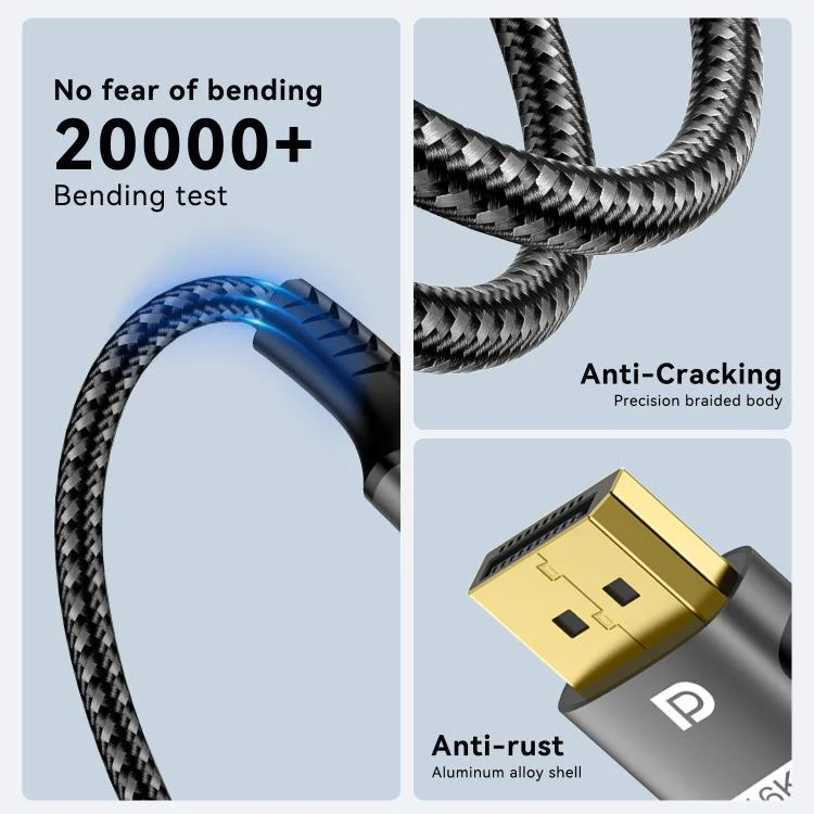 WG230 8K 120Hz DP2.1 to DP2.1 High Bandwidth High Refresh Rate Video Cable, Length:2m - Image 7