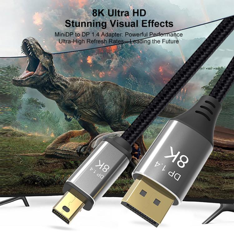 WG233 Mini DP to DP1.4 8K HD Video Adapter Cable, Length:2m(Black) - Image 4