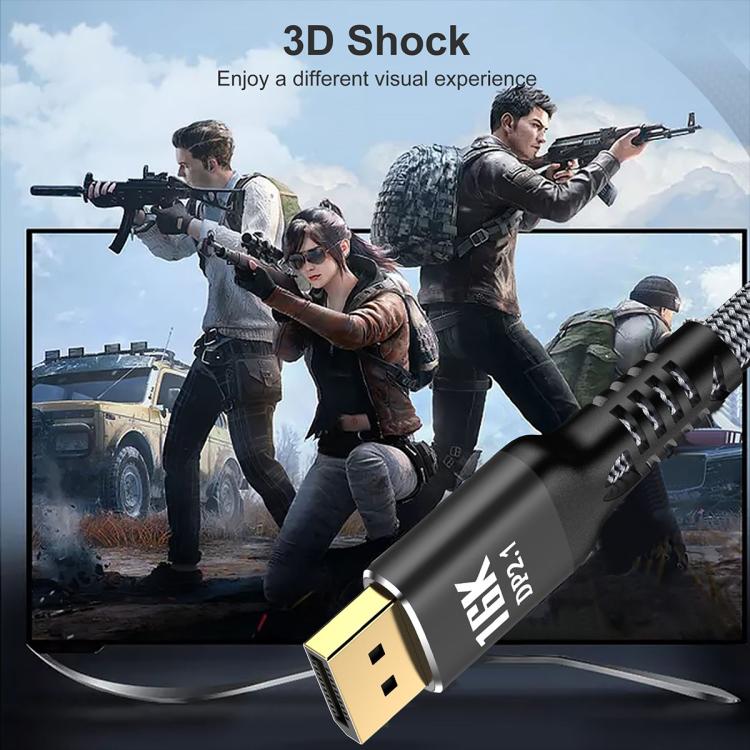WG235 DP2.1 to DP2.1 16K 30Hz HD Video Adapter Cable, Length:1.5m(Black) - Image 5