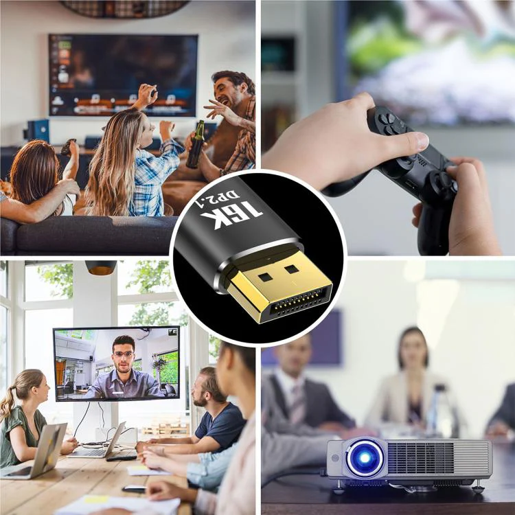 WG235 DP2.1 to DP2.1 16K 30Hz HD Video Adapter Cable, Length:1.5m(Black) - Image 8