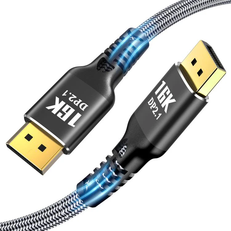 WG235 DP2.1 to DP2.1 16K 30Hz HD Video Adapter Cable, Length:2m(Black)