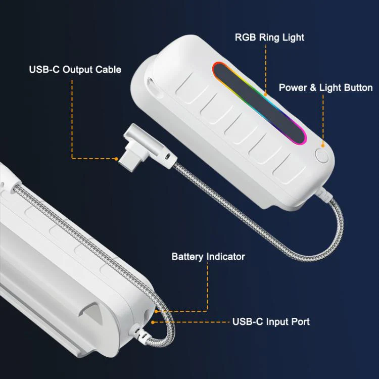 WG30 5000mAh Power Bank VR Headsets Accessory, Model:A9 For Meta Quest 2 / 3 / 3S - Image 4