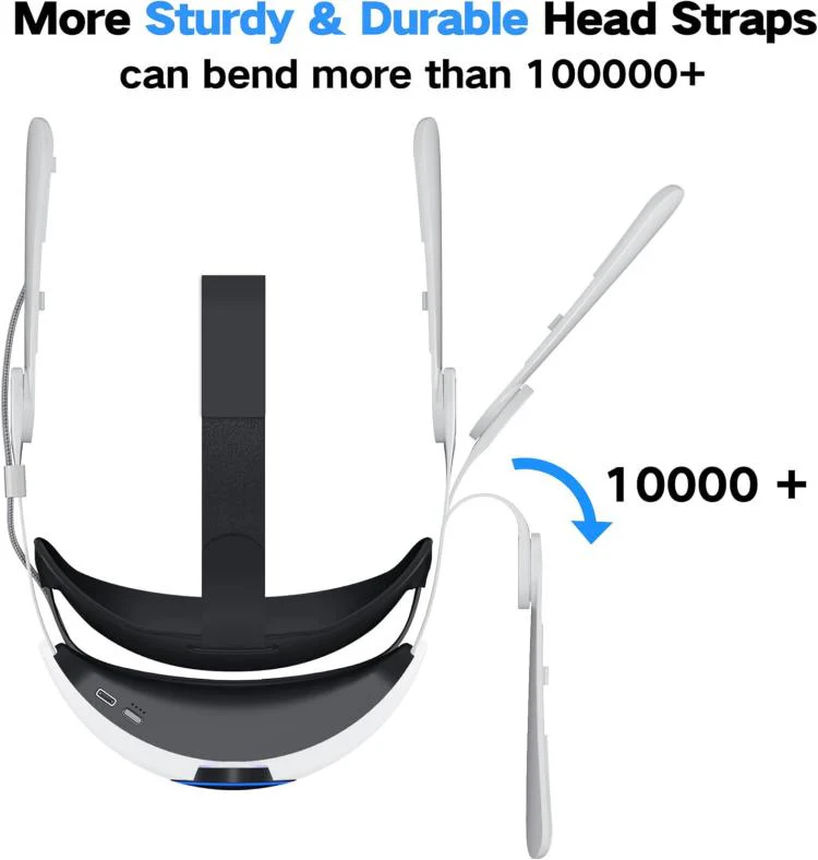 WG38 VR Head Strap with 1000mAh Battery, Model:RGB Ver. For Meta Quest 2 - Image 5