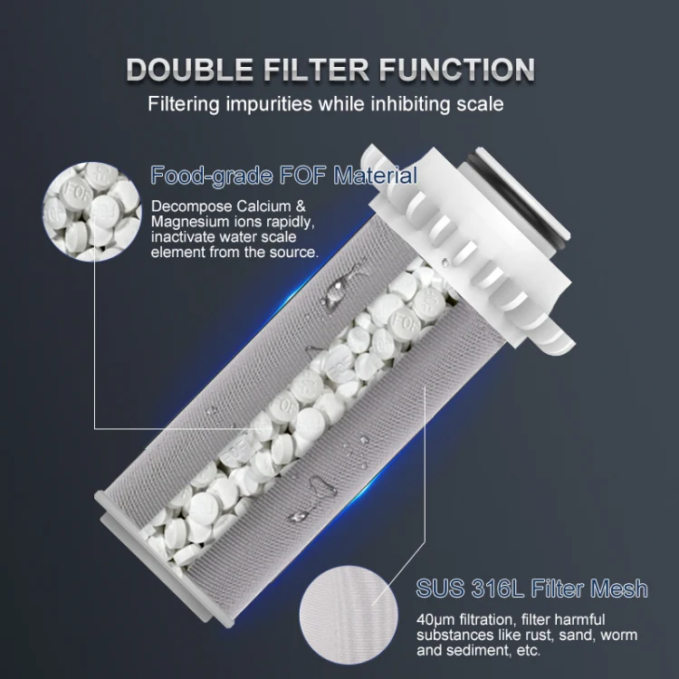 WHEELTON WHT-P003 Home Water Purifier Toilet Front Decomposition Limescale Filter - Image 5