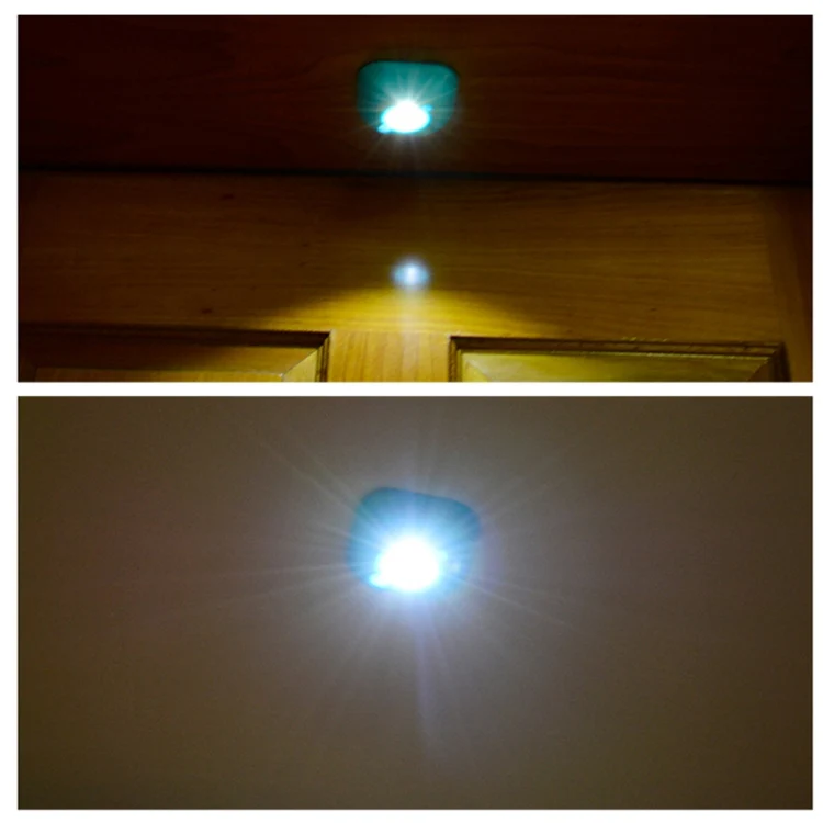 White Light Mini Human Body Motion Induction Ceiling Night Light , Porch Wall Lamps for Cabinets / Bedroom / Bathroom / Living Room, Sensor Distance: 2-3m(Black) - Image 8