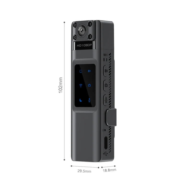 WIFI HD Night Vision Chest-Worn Work Recorder Cycling Camera, Model: L13+16G TF Card - Image 4
