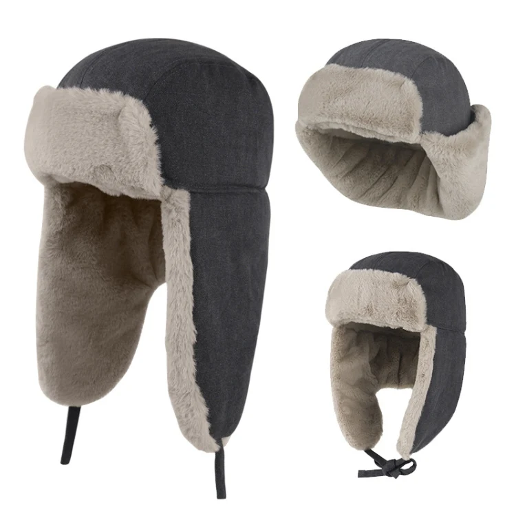 Windproof Padded Thickened Snow Hat Cold Protective Ear Hat, Size: One Size(Army Green) - Image 2
