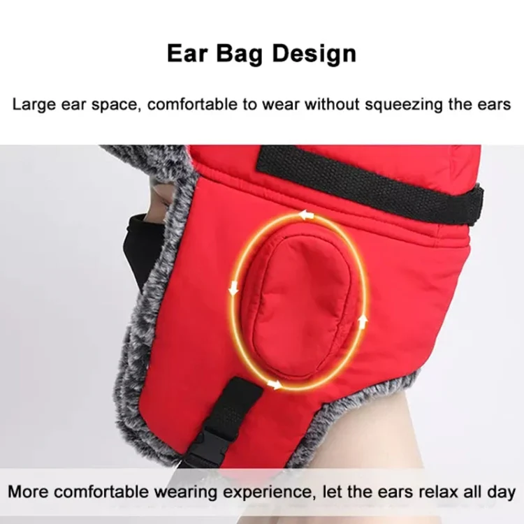 Winter Keep Warm Hat Outdoor Anti-Chilled Waterproof And Velvet Thickened Ski Hat, Size: L 58-60cm(Caramel Color) - Image 8