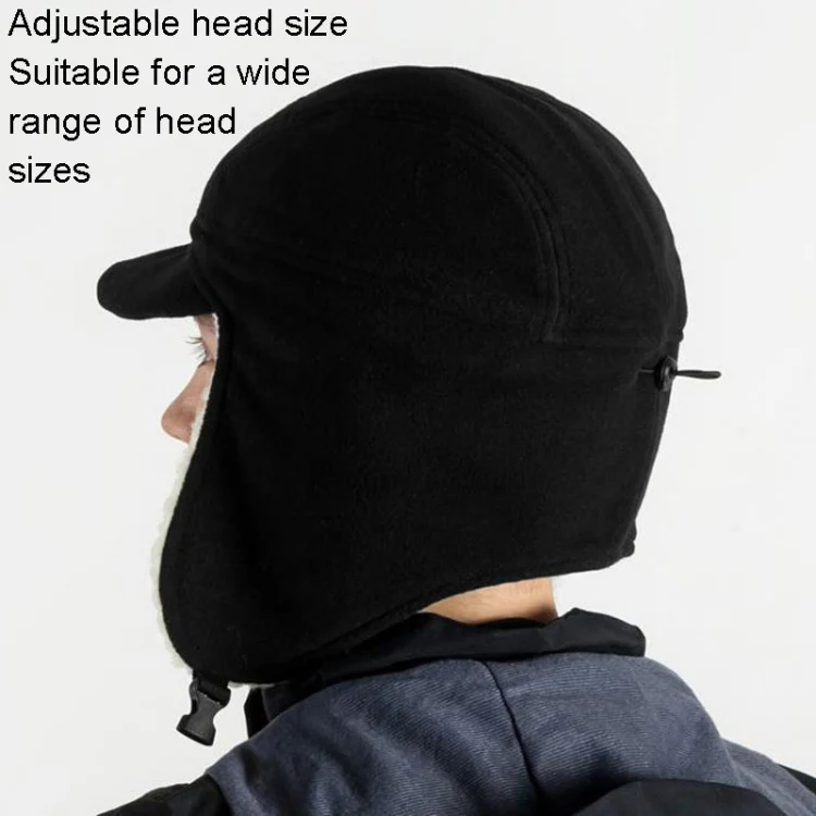 Winter Warm Windproof Hat Outdoor Protection Ears Thick Soft Eaves Duck Tongue Hat(Army Green) - Image 6