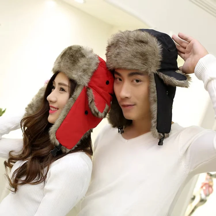 Winter Waterproof Warm Hat Outdoor Ear Protection Hat Ski Cap(Gray) - Image 2