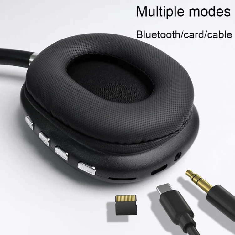 Wireless Bluetooth Headphones Noise Reduction Stereo Gaming Headset(Black) - Image 6