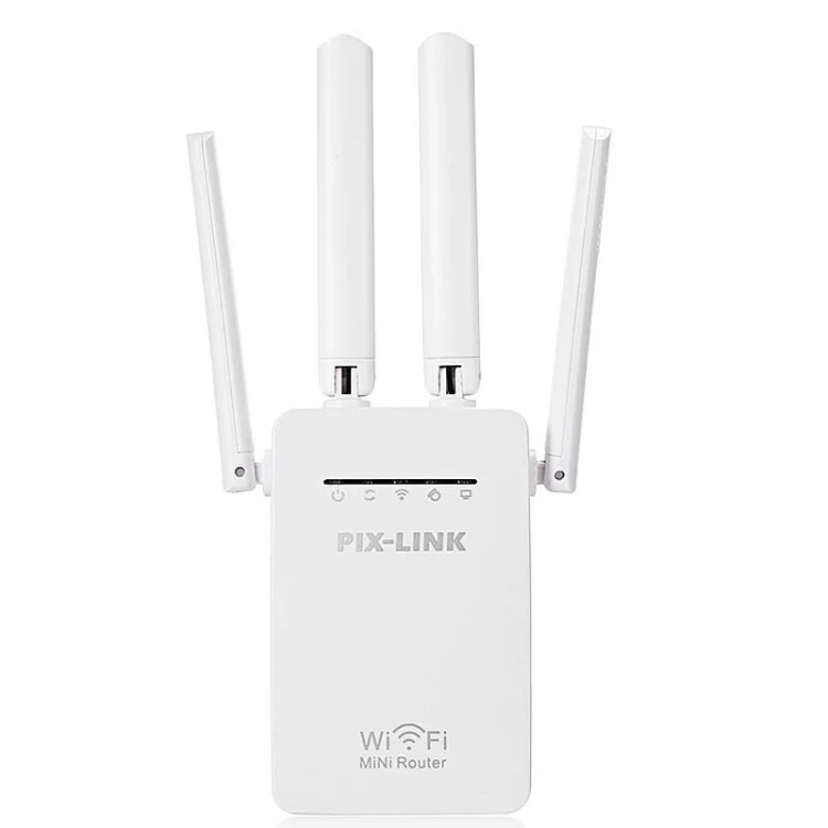 Wireless Smart WiFi Router Repeater with 4 WiFi Antennas, Plug Specification:UK Plug(White) - Image 2