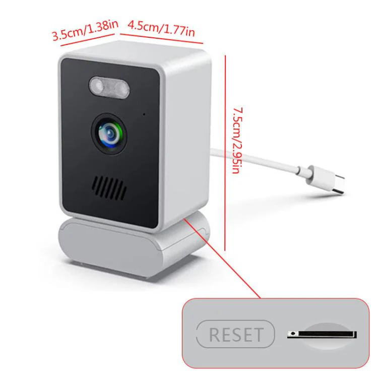 Wireless WiFi Smart Window Surveillance Camera, Specification:5.0GHz(White) - Image 2