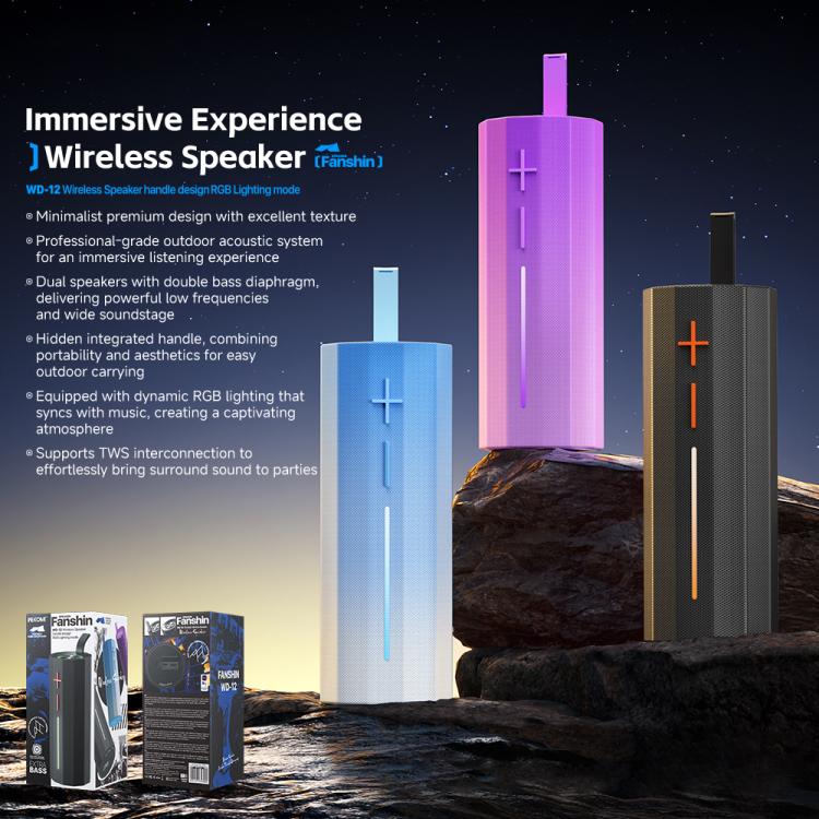 WK WD-12 Starry Sky Portable Wireless Bluetooth Speaker(Purple) - Image 3