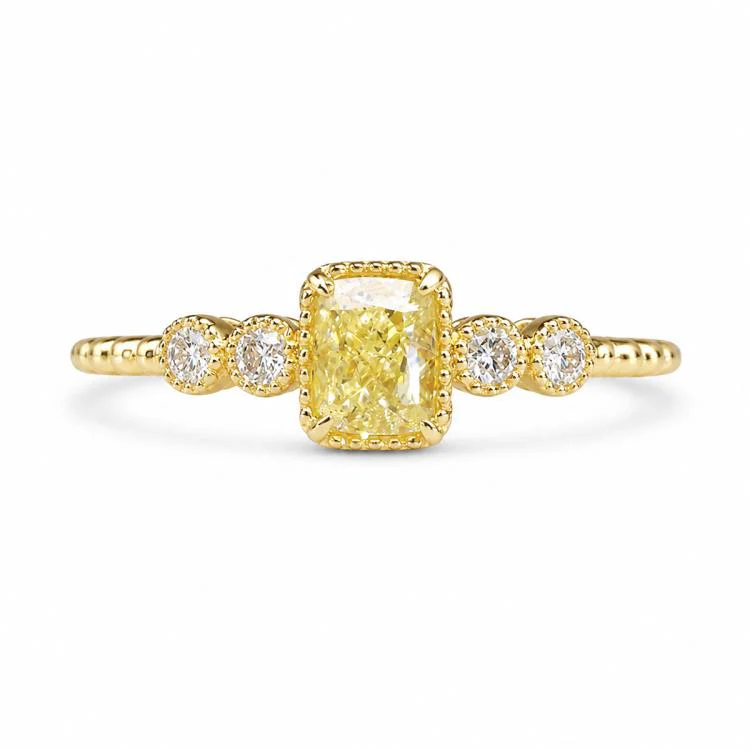 Women Geometric Square Inlaid Cubic Zirconia Ring, Size:No.7 - Image 2