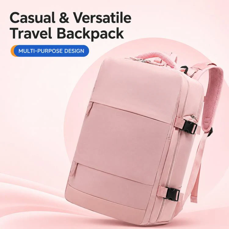 Women Men Travel Backpack Carry-On with Laptop Compartment & USB Port, Shoe Storage, Wet/Dry Separation, Waterproof Large Capacity Daypack(2210 Mint Green) - Image 2
