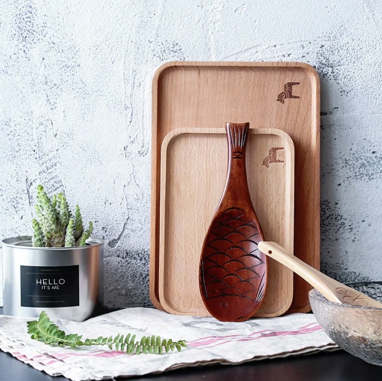 Wooden Animal-shaped Nanmu Rice Spoon, Random Style Delivery - Image 9