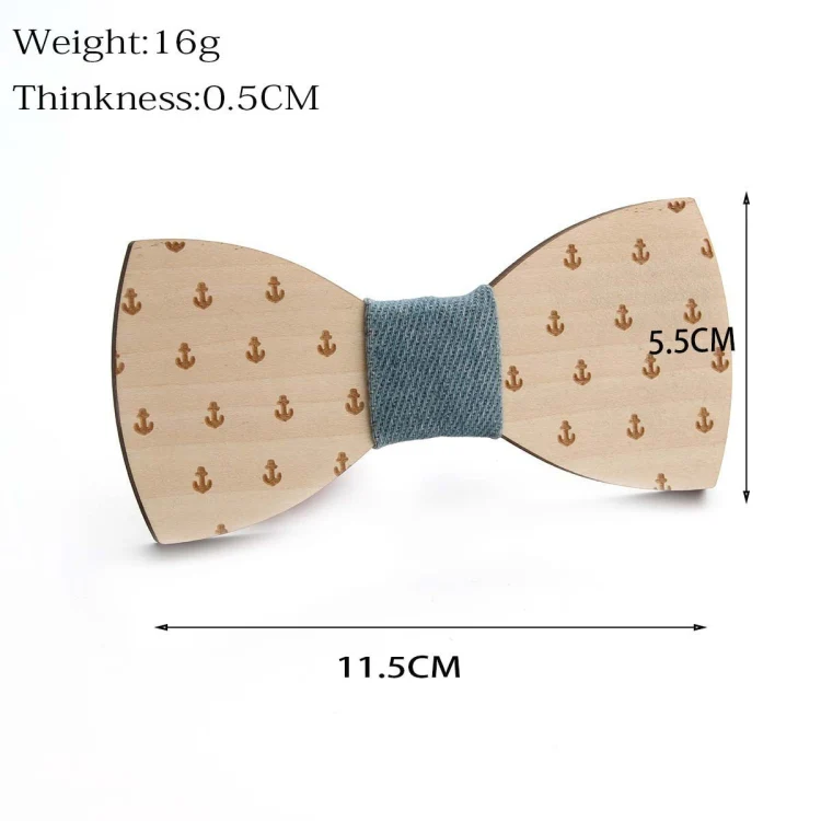 Wooden Bow Tie Men Bow Clothing Decoration, Color: Puzzle Black - Image 3