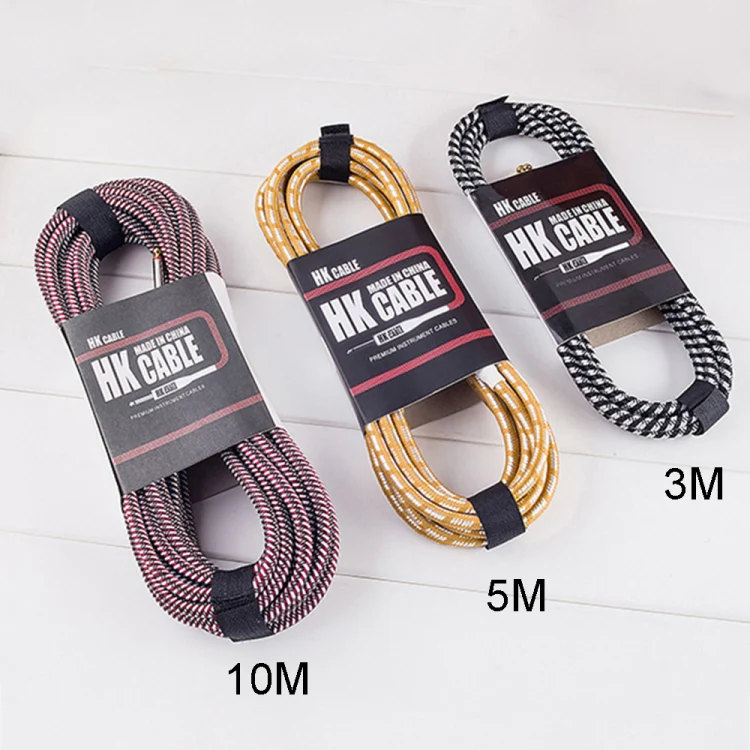 Wooden Guitar Bass Connection Cable Noise Reduction Audio Cable, Cable Length: 10m, Random Color Delivery - Image 6