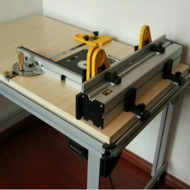 Woodworking Pusher Slide Ruler Woodworking Table Saw Measuring Tool, Style:Copper Handle - Image 5