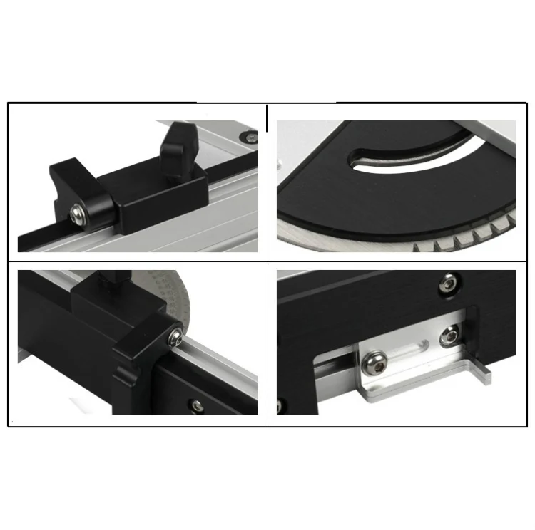 Woodworking Pusher Slide Ruler Woodworking Table Saw Measuring Tool, Style:Single Tenon - Image 4