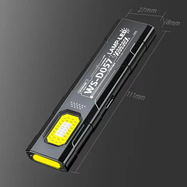 WS-D057 Ultra-Thin Multifunctional COB High Bright Flashlight Outdoor Portable Clip-On Magnetic LED Work Light - Image 10