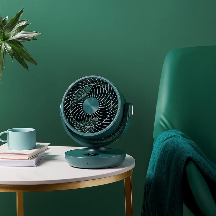 WT-F44 Adjustable Desktop LED Smart Digital Display Air Circulation Electric Fan, 3 Speed Control (Green) - Image 2