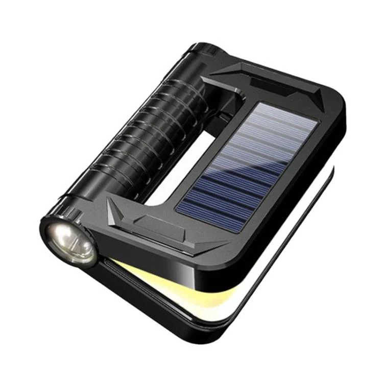 WUSHANG WS-HD52 Portable Foldable Solar String Light With Battery Indicator Multi-Level Dimmable Camping Lantern(Black)