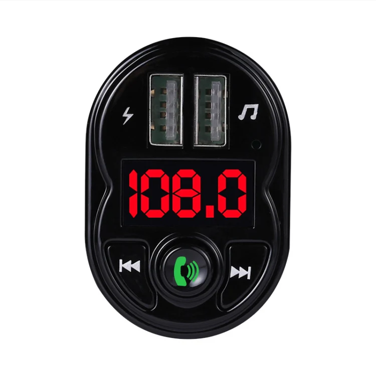 X1 Car Handsfree Kit FM Transmitter Wireless Audio Receiver MP3 Player Dual USB Fast Charger - Image 3