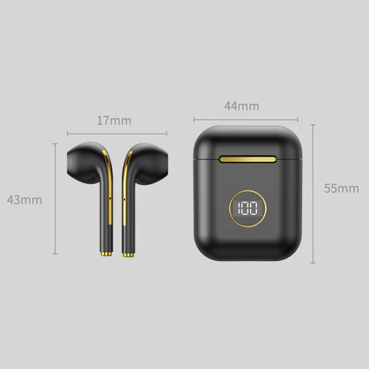 X1 TWS  LED Digital Display Wireless Noise Reduction Sport Bluetooth Headphone(Blue) - Image 3