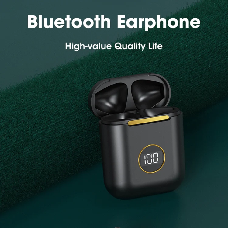 X1 TWS  LED Digital Display Wireless Noise Reduction Sport Bluetooth Headphone(Blue) - Image 7