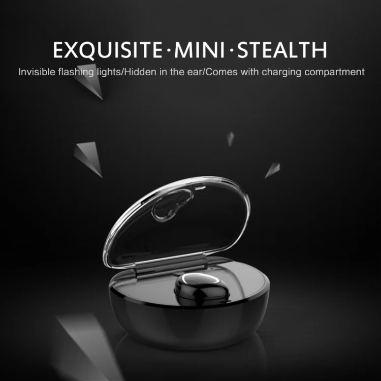 X7 Bluetooth 4.1 Mini Invisible Wireless Sports Bluetooth Earphone with Charging Box (White) - Image 8