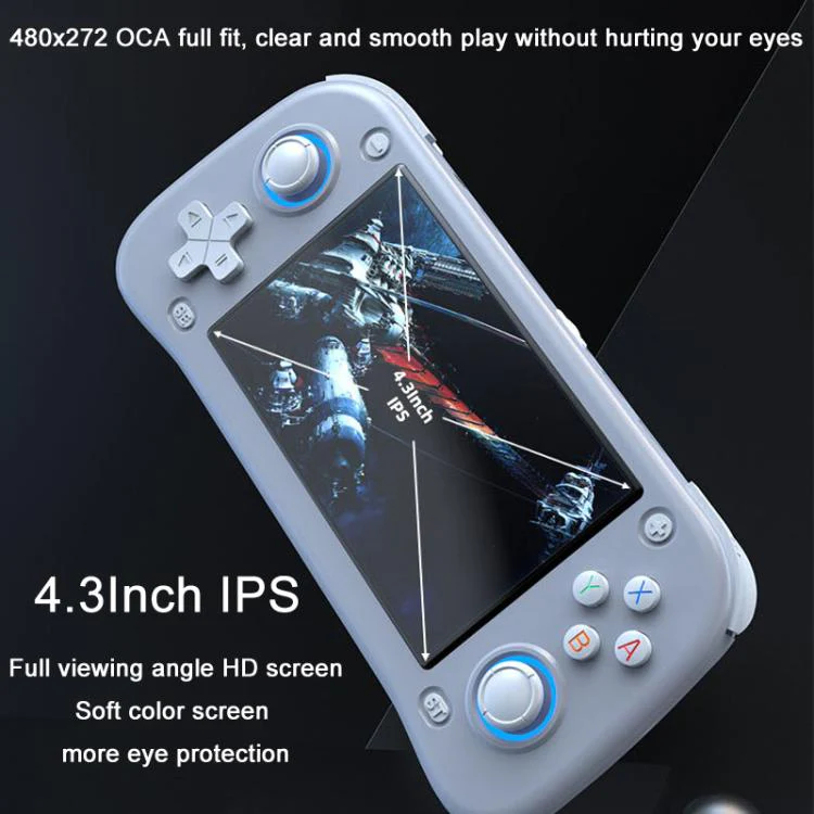 XF43 Retro Handheld Game Console Open Source 4.3 Inch Large Screen Gaming Video Players Console 64G(White) - Image 10