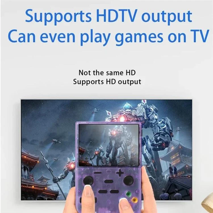 XGB35 3.5-inch IPS HD Handheld Retro Game Console Supports 10 Emulators, Memory:8G+64G(White) - Image 4