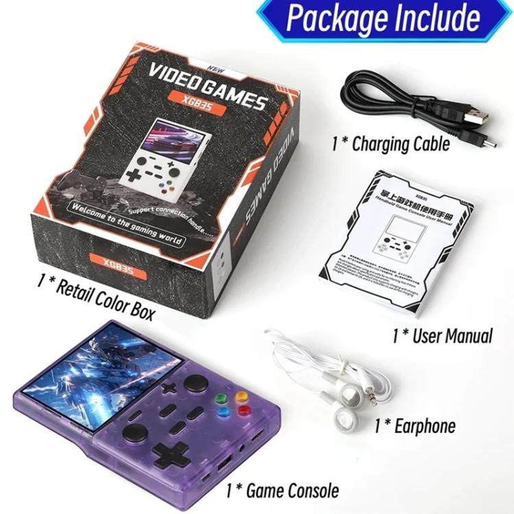 XGB35 3.5-inch IPS HD Handheld Retro Game Console Supports 10 Emulators, Memory:8G(Black) - Image 6