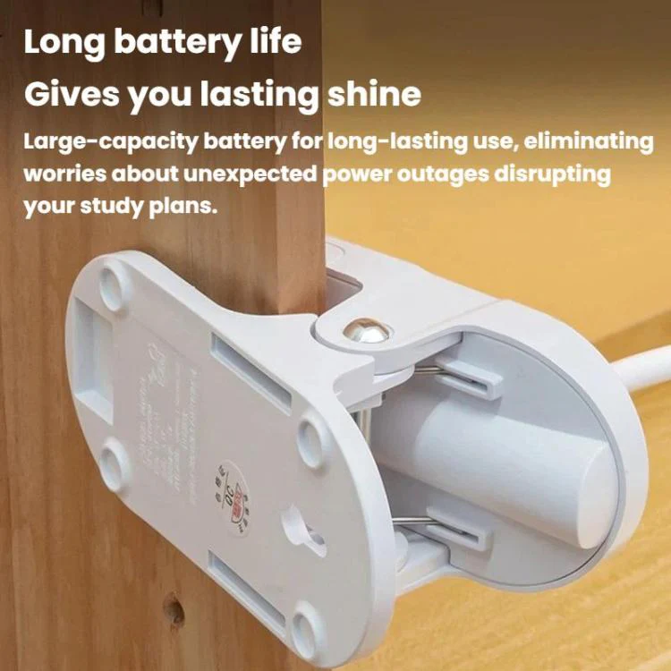 Xiajule Portable Clip On Desk Lamp Night Light, Eye Protection High CRI Reading Lamp, Spec: Rechargeable - Image 5