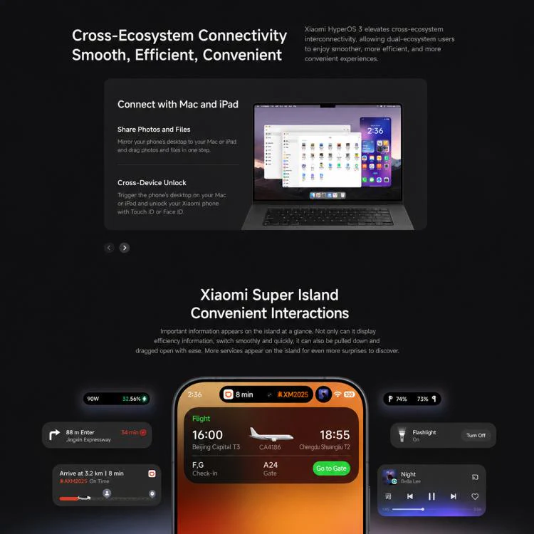 Xiaomi 17 Max, 12GB+512GB, 3D Ultrasonic Fingerprint, 6.9 inch Xiaomi HyperOS 3 Snapdragon 8 Elite Gen 5 Octa Core, NFC, Network: 5G (White) - Image 21