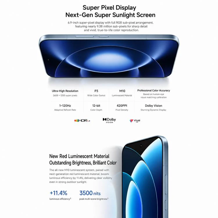 Xiaomi 17 Max, 16GB+512GB, 3D Ultrasonic Fingerprint, 6.9 inch Xiaomi HyperOS 3 Snapdragon 8 Elite Gen 5 Octa Core, NFC, Network: 5G (Blue) - Image 9