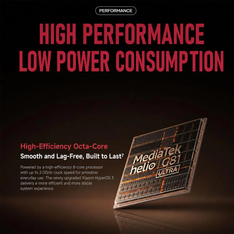 Xiaomi REDMI 17C, 4GB+64GB, 6.88 inch Xiaomi HyperOS 3 MediaTek Helio G81-Ultra Octa Core, Network: 4G (Red) - Image 10