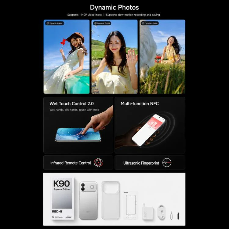 Xiaomi Redmi K90 Ultra, 12GB+512GB, 6.83 inch Xiaomi HyperOS 3 Snapdragon 8 Elite Octa Core, NFC, Network: 5G (Black) - Image 21