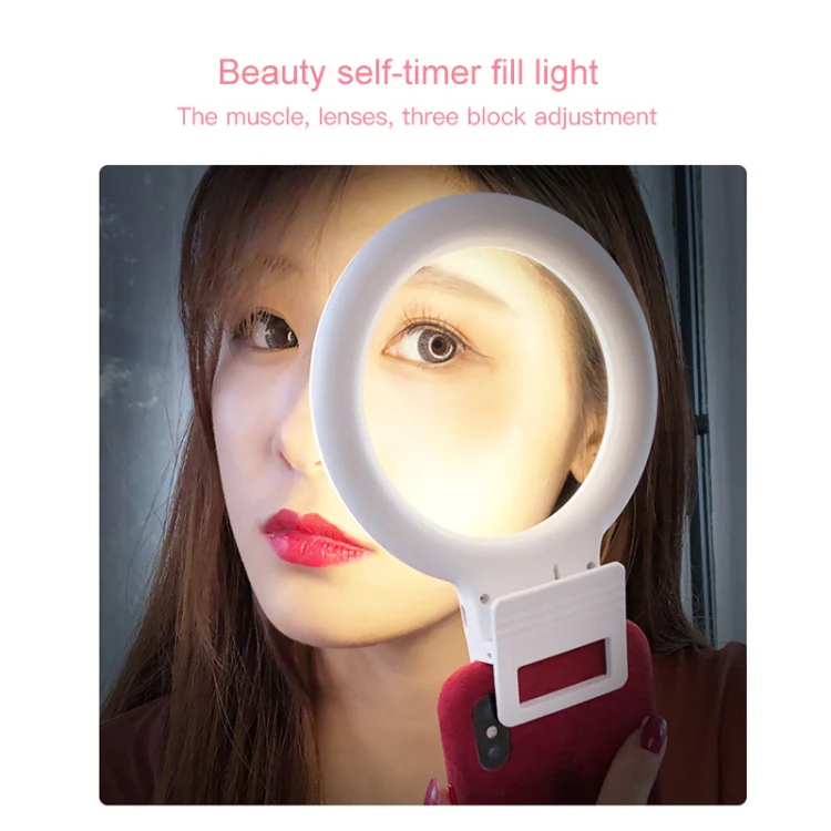 XJ18 LED Light Live Self-timer Flash Fill Light(Pink) - Image 8