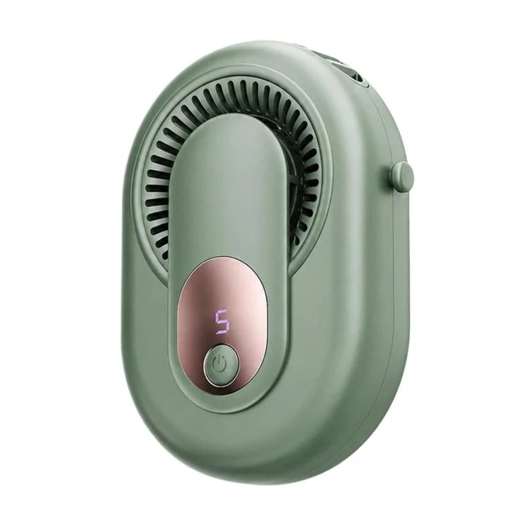 Y10 Portable Waist Fan With Power Display Rechargeable Neck Fan For Outdoor Use(Green) - Image 2