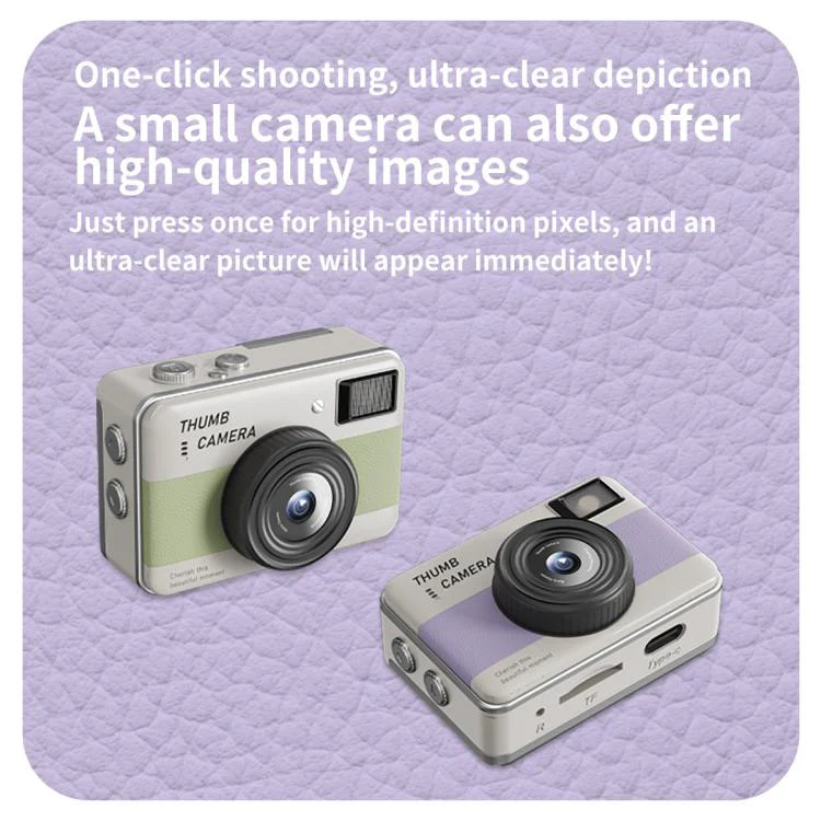 Y11 Macaron Dual-Color CCD 16X Zoom Mini Digital Camera for Kids with 180 Degree Flip Selfie Screen(Sunset Orange) - Image 7