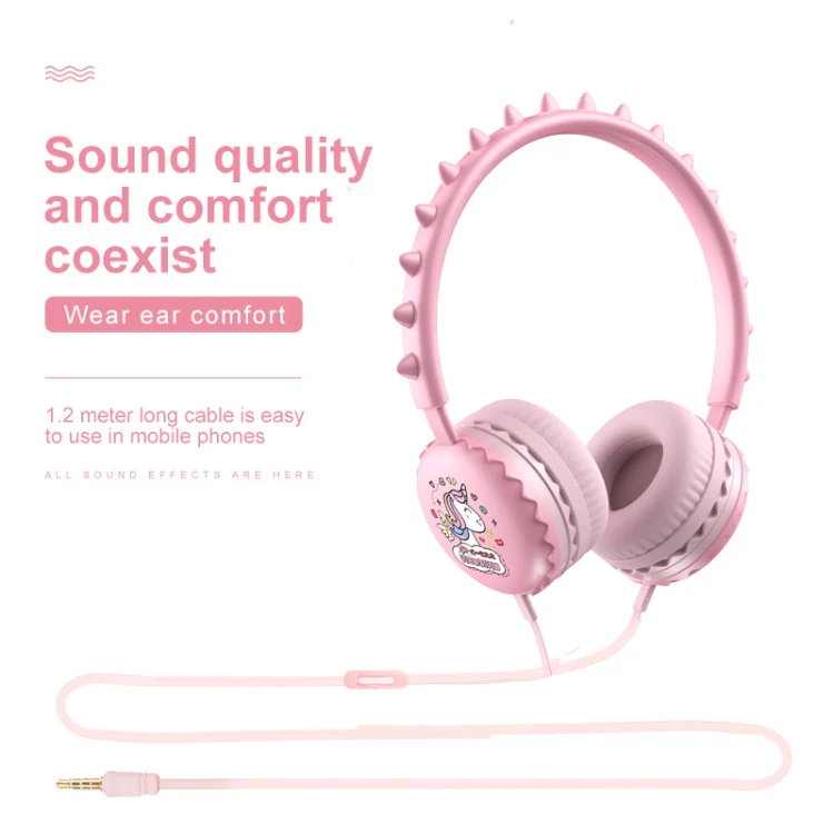 Y19 Cute Cartoon Stereo Music Wired Headphones with Microphone(Cute Bear) - Image 4