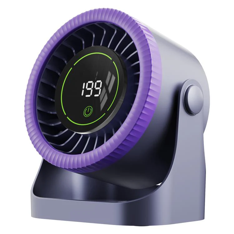 Y26 Dual-Duct Desktop Circulating Fan with Digital Display(Grey) - Image 2