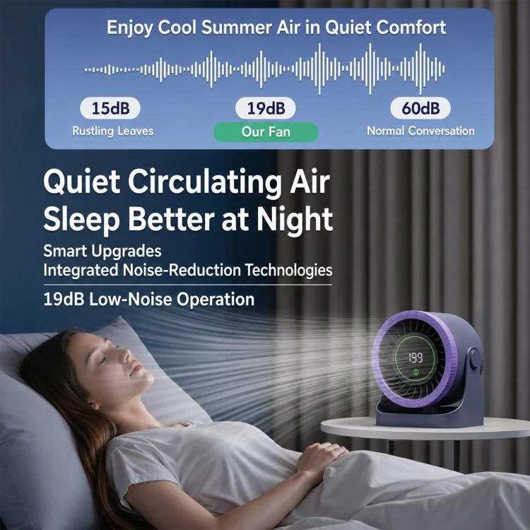 Y26 Dual-Duct Desktop Circulating Fan with Digital Display(White) - Image 17